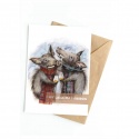 DOUBLE CARD WITH ENVELOPE A TOAST TO THE GRICE