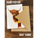 DOUBLE CARD WITH ENVELOPE HAIRY POTTER