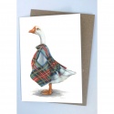 DOUBLE CARD WITH ENVELOPE DAME GOOSE OF GLENFINNAN