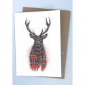 DOUBLE CARD WITH ENVELOPE WINTER IN THE GLEN