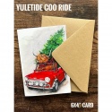 DOUBLE CARD WITH ENVELOPE YULETIDE COO RIDE