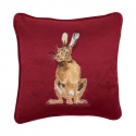 WRENDALE DESIGNS EMBROIDED CUSHION GOLDEN HOUR HARE