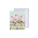 WRENDALE DESIGNS NOSY NEIGH-BOARS MINI CARD