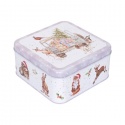 WRENDALE DESIGNS WINTER WOODLAND CHRISTMAS SQUARE TIN