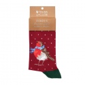 WRENDALE DESIGNS CHRISTMAS LADIES SOCKS SEASONS TWEETINGS