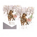 WRENDALE DESIGNS SNOWY SLEIGH RIDE 8 LUXURY CHRISTMAS CARDS