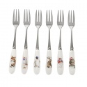 WRENDALE DESIGNS FESTIVE ANIMAL CHRISTMAS PASTRY FORKS