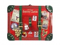 THE SILVER CRANE COMPANY SANTA TRAVEL SUITCASE TIN