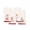 WRENDALE DESIGNS WINTER WOODLAND CHRISTMAS FABRIC NAPKINS