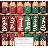 CHRISTMAS CRACKERS 6 LUXURY GREENS & REDS WITH SCRIPT