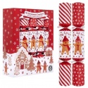 CHRISTMAS CRACKERS 10 FAMILY RED GINGERBREAD MEN