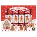 CHRISTMAS CRACKERS 6 FAMILY RED GINGERBREAD MEN MINI CRACKERS