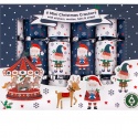 CHRISTMAS CRACKERS 6 FAMILY BLUE SANTA & ELF MINI CRACKERS