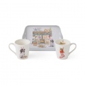 WRENDALE DESIGNS TRAY & MUG SET THERE IS NO PLACE LIKE HOME