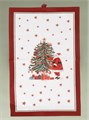 GISELA GRAHAM NOSTALGIA SANTA COTTON TEA TOWEL