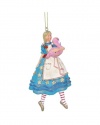 GISELA GRAHAM RESIN ALICE IN WONDERLAND ALICE & FLAMINGO