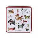 GRANDMA WILD'S EMBOSSED MERRY WOOFMAS BISCUIT TIN