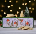 GRANDMA WILD'S EMBOSSED ROBIN NOEL BISCUIT TIN