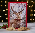 GRANDMA WILD'S EMBOSSED HIGHLAND STAG BISCUIT TIN