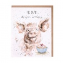 WRENDALE DESIGNS PIG OUT BIRTHDAY CARD