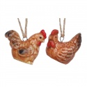 GISELA GRAHAM MINI CERAMIC HEN HANGER