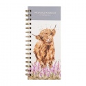 WRENDALE DESIGNS SPIRAL BOUND TO DO LISTS & PLANNER HIGHLAND COW GENTLE GIANT