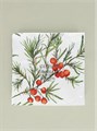 GISELA GRAHAM SPRUCE & RED BERRIES LUNCH NAPKINS