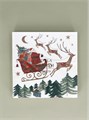 GISELA GRAHAM SANTA IN SLEIGH LUNCH NAPKINS