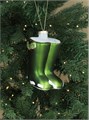 GISELA GRAHAM GLASS GREEN WELLINGTON BOOTS BAUBLE