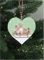 GISELA GRAHAM WOODEN HEART ALFIE MOUSE SLEDGING