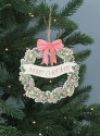 GISELA GRAHAM WOODEN MERRY CHRISTMAS WREATH